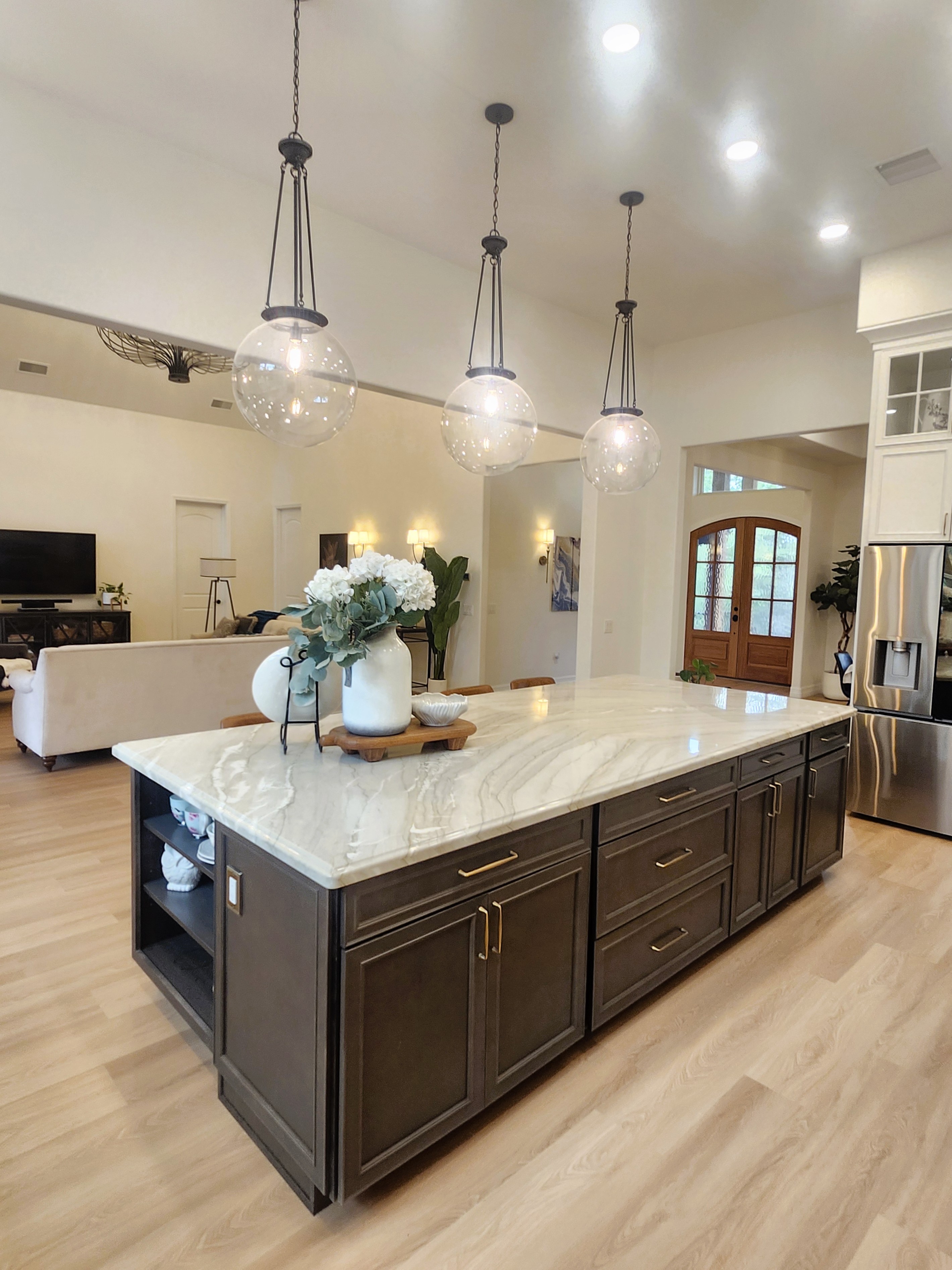 Island and stove